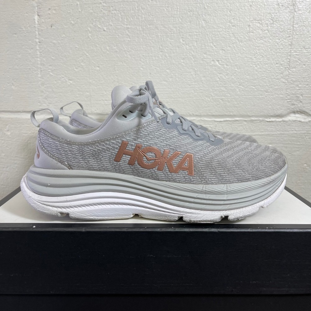 Hoka One One Gaviota 5 1134235 HMRG Gray Running Shoes Sneakers Women's 9.5 B